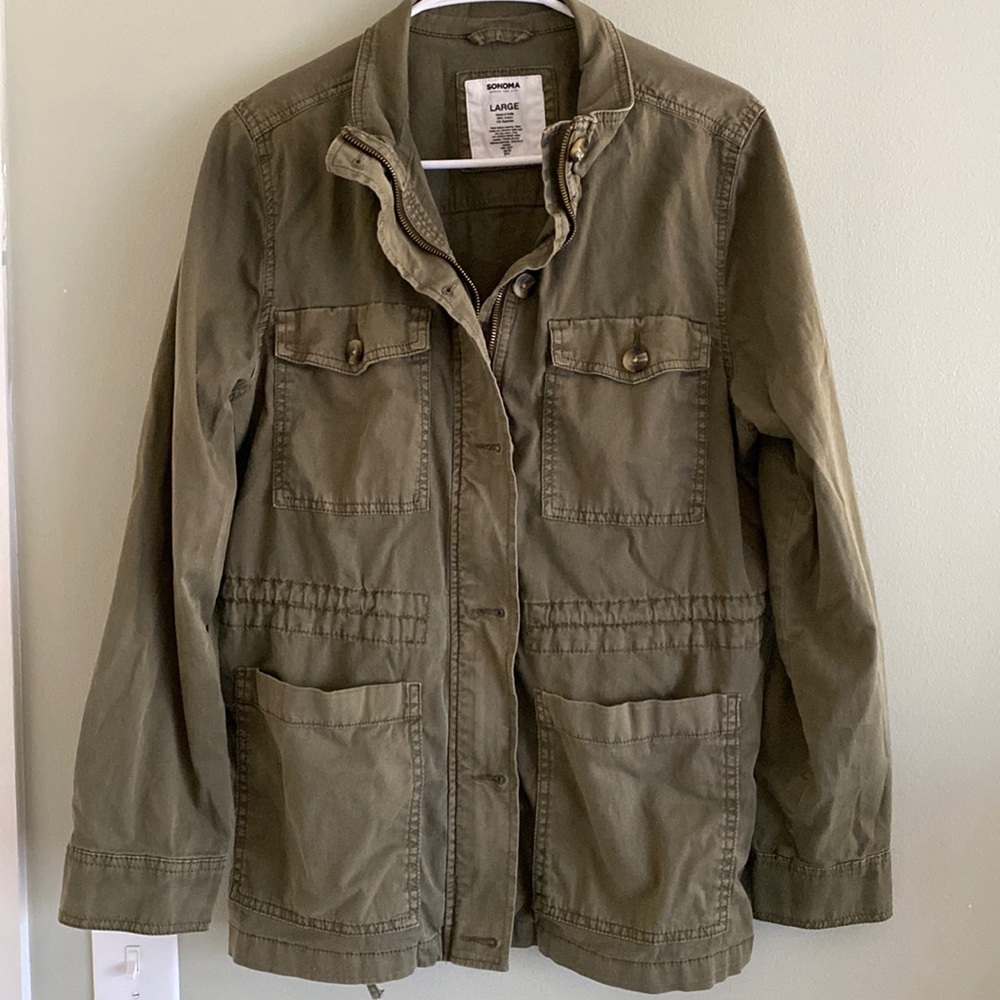 Olive utility jacket